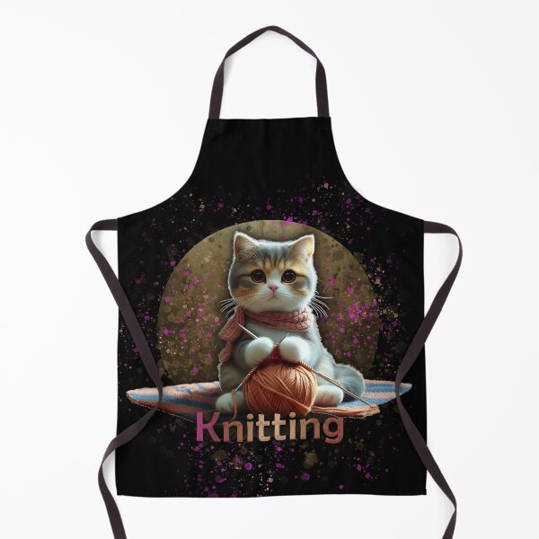 Item preview, Cat Knitting designed and sold by CrisMor-Art.