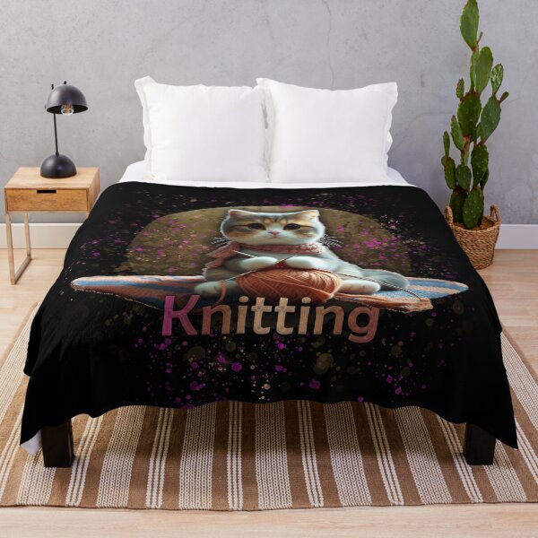 Item preview, Cat Knitting designed and sold by CrisMor-Art.