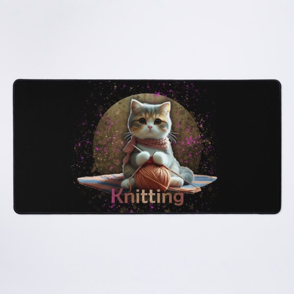 Item preview, Cat Knitting designed and sold by CrisMor-Art.
