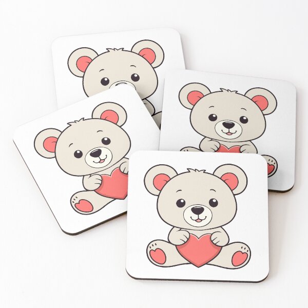 Item preview, Bear cub with a heart designed and sold by MamikonarsRB.