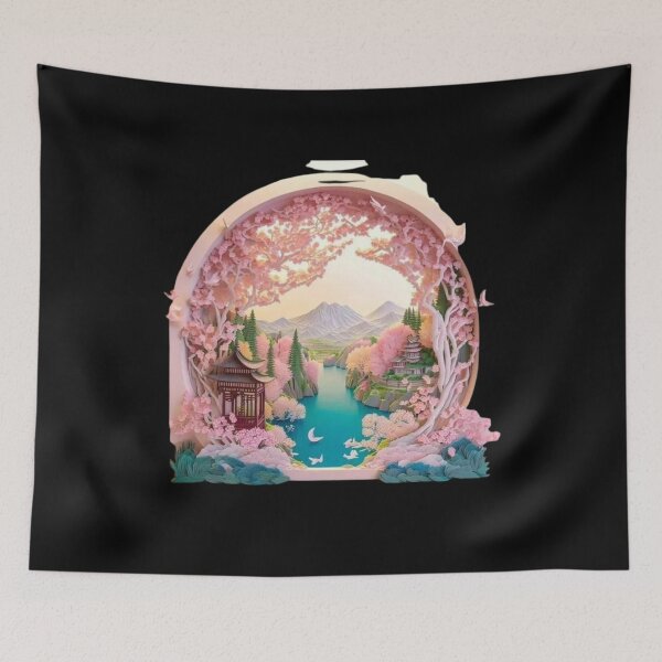 Item preview, 3D landscape Japan Art designed and sold by JAPANISTICstore.