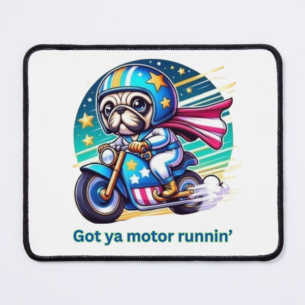 Item preview, Gifts for pug lovers with a motorcyle passion designed and sold by Amigo Creations.