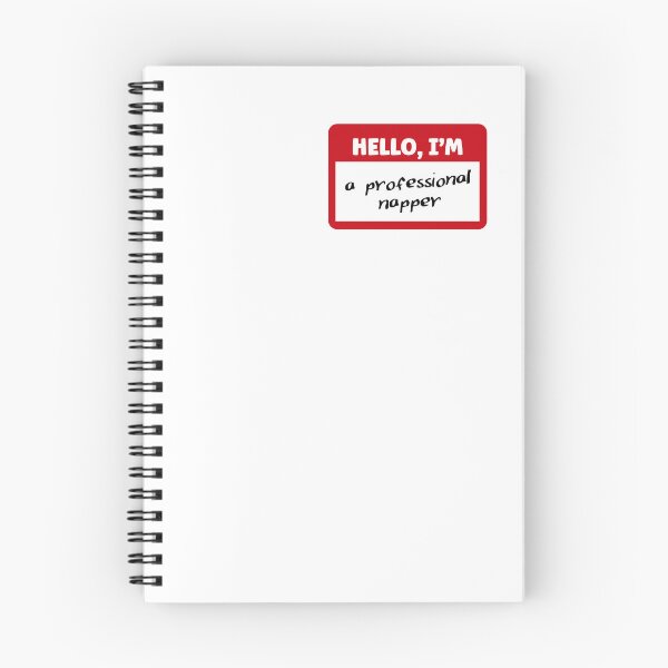 Item preview, Hello, I'm a professional napper | Funny Name Tag designed and sold by 4TeeToo.