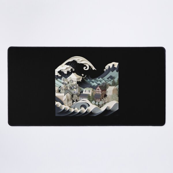 Item preview, 3D the great wake of kanagawa city designed and sold by JAPANISTICstore.