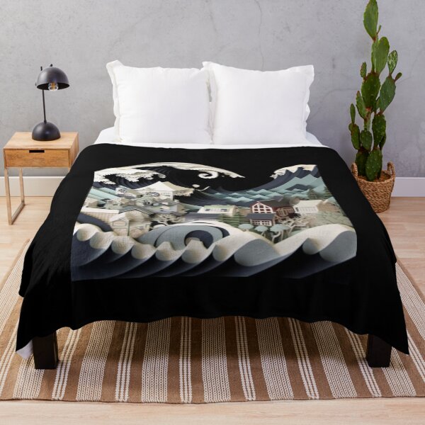 Item preview, 3D the great wake of kanagawa city designed and sold by JAPANISTICstore.
