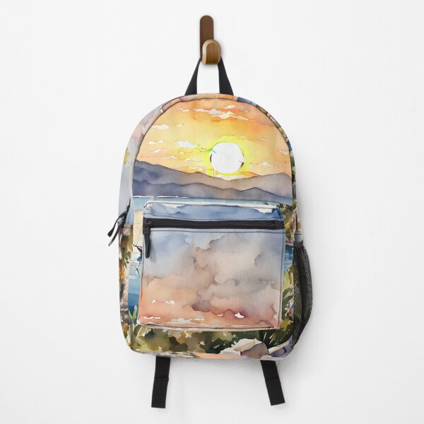 Item preview, Bodrum Peninsula Turkey Sunset: Watercolor Beauty designed and sold by LSVart.