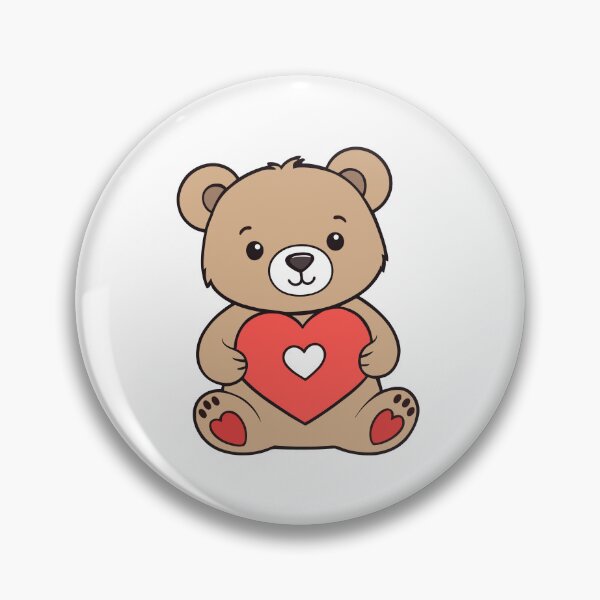 Item preview, Bear cub with a love symbol designed and sold by MamikonarsRB.