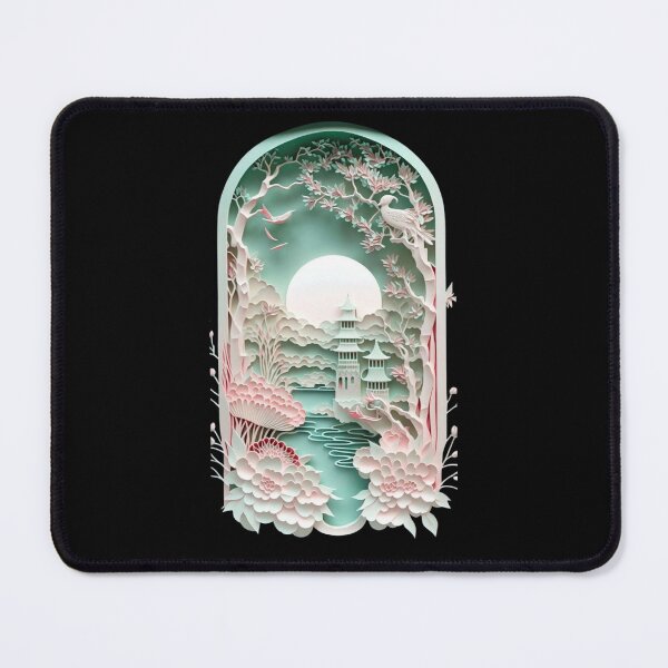 Item preview, 3D Landscape Moon Japan Sakuras designed and sold by JAPANISTICstore.