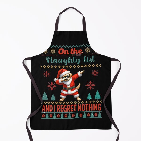 Item preview, On the Naughty List and I Regret Nothing - Festive Labrador Retriever Mischief designed and sold by Xhevahir.
