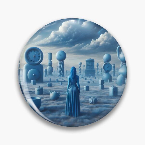 Item preview, Azure Dreams: Surreal Serenity in Enigmatic Landscape designed and sold by AI-Only Creations.