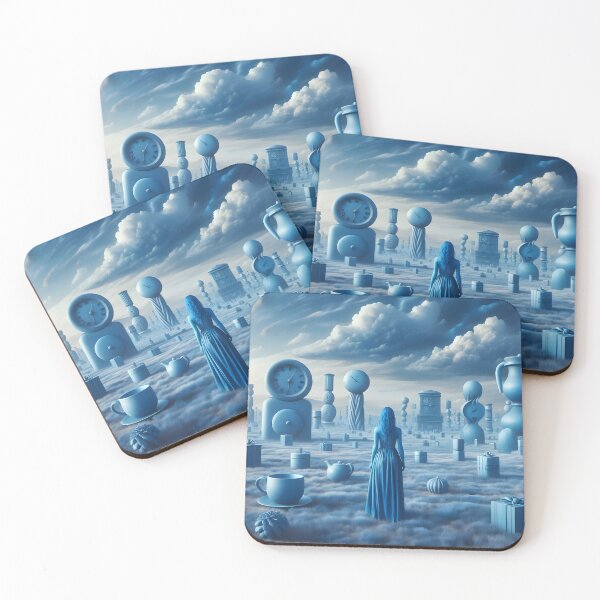 Item preview, Azure Dreams: Surreal Serenity in Enigmatic Landscape designed and sold by AI-Only Creations.