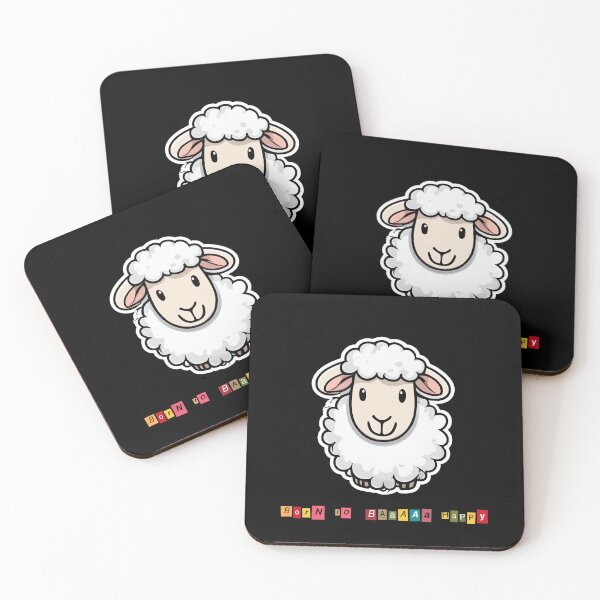 Item preview, Smiling sheep (born to baaa happy) designed and sold by ViaNature.