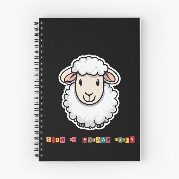 Item preview, Smiling sheep (born to baaa happy) designed and sold by ViaNature.