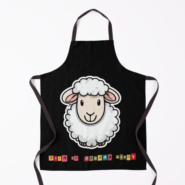 Item preview, Smiling sheep (born to baaa happy) designed and sold by ViaNature.