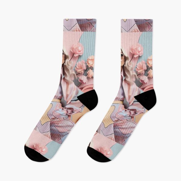 Item preview, Elegant woman dressed in spring pink color tones and flowers designed and sold by Carlos Gudino.