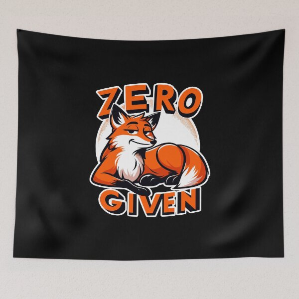 Item preview, Zero Given - Fox Illustration designed and sold by MrERNST.
