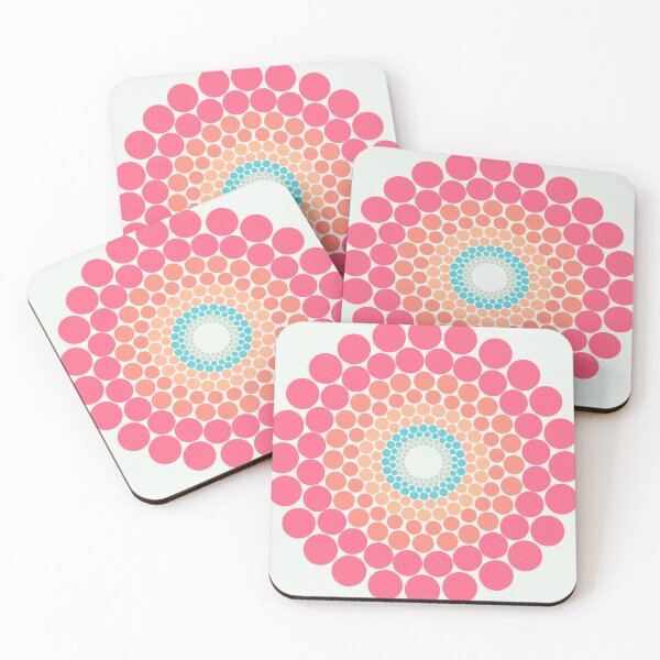 Item preview, Radiant Sunset on Sea Dot Polka Mandala designed and sold by Triplicate Limited.