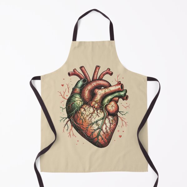 Item preview, Human heart, Vintage anatomy style, Watercolor, human heart, anatomy art, student, doctor, medical designed and sold by Collagedream.