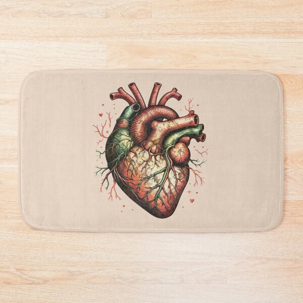 Item preview, Human heart, Vintage anatomy style, Watercolor, human heart, anatomy art, student, doctor, medical designed and sold by Collagedream.