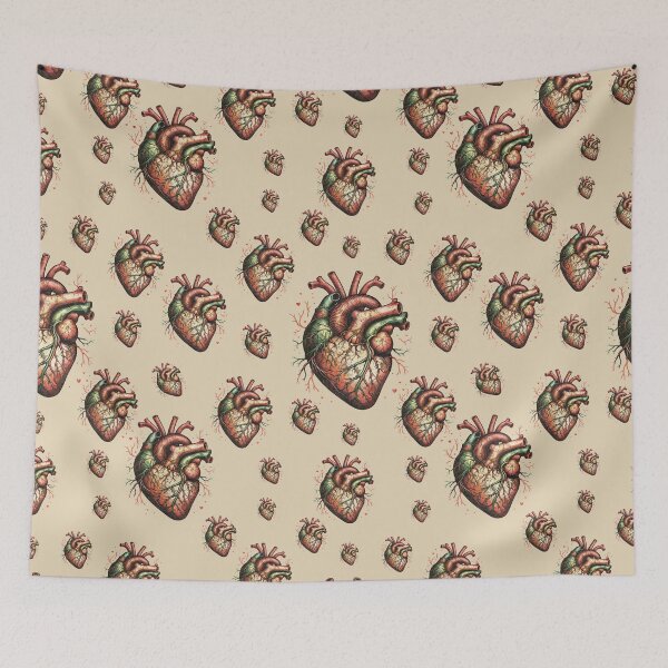 Item preview, Human heart, Vintage anatomy style, Watercolor, human heart, anatomy art, student, doctor, medical designed and sold by Collagedream.