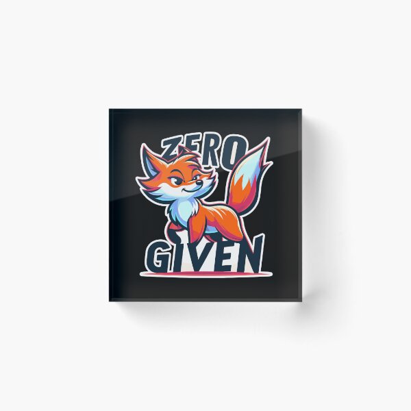 Item preview, Zero Given - Fox Illustration designed and sold by MrERNST.