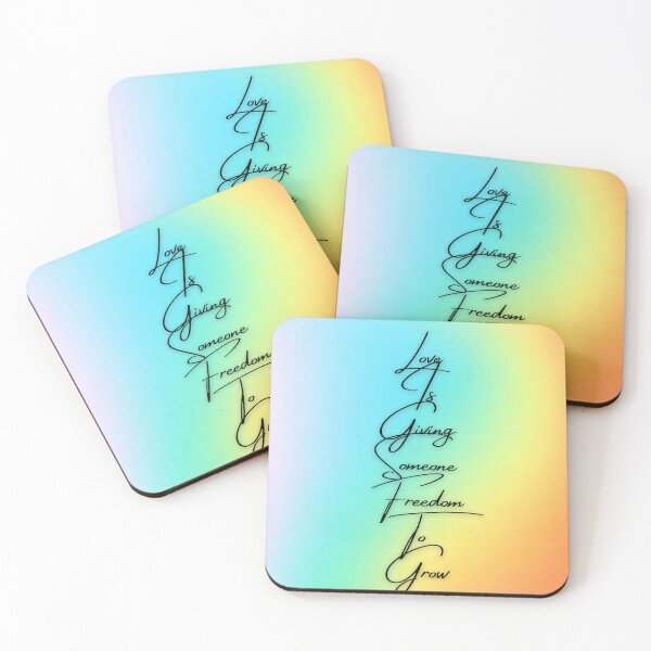 Item preview, Love quote with rainbow background  designed and sold by GingaDesigns.