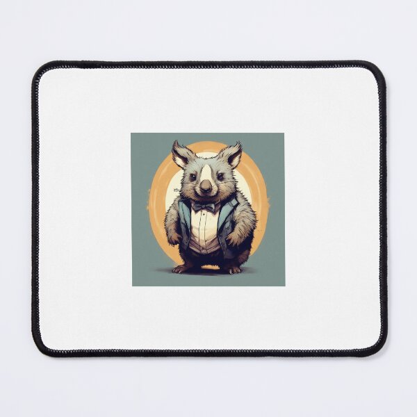 Item preview, stern wombat with bow tie designed and sold by IzoGen78.