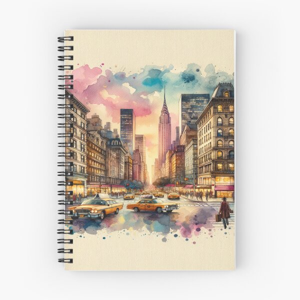 Item preview,  Boho-Inspired NYC Watercolor Design designed and sold by glowarya.