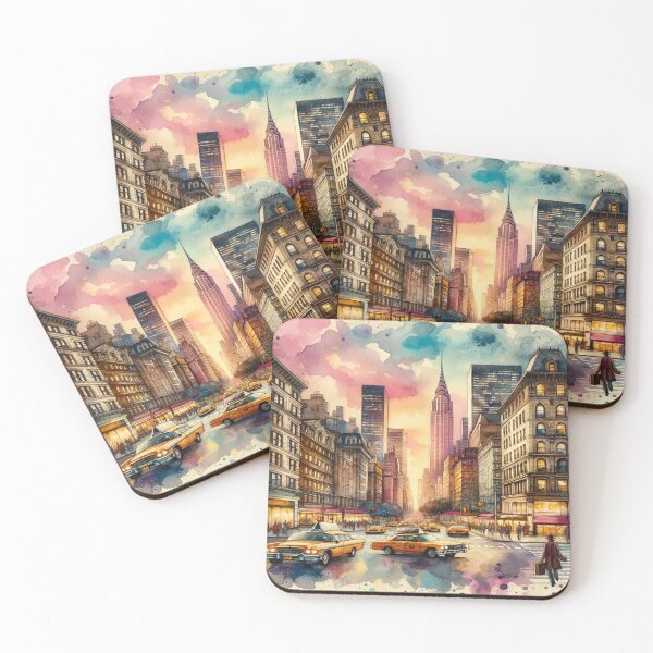 Item preview,  Boho-Inspired NYC Watercolor Design designed and sold by glowarya.