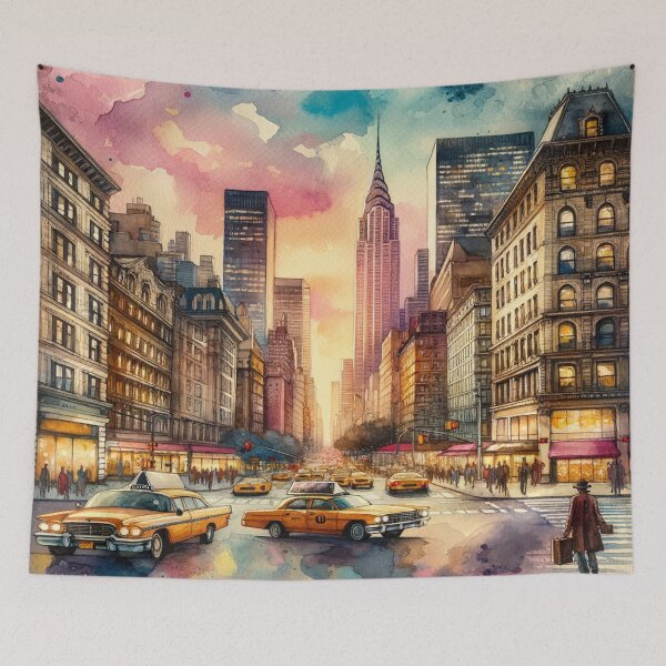 Item preview,  Boho-Inspired NYC Watercolor Design designed and sold by glowarya.