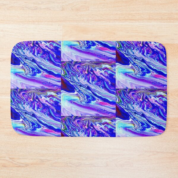Item preview, Blue and Purple Layers - Acrylic Paint Pour designed and sold by Amy  Grover.