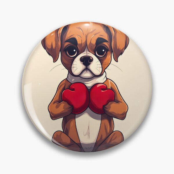 Item preview, Funny boxer dog breed with boxing gloves illustration designed and sold by NBSStore.