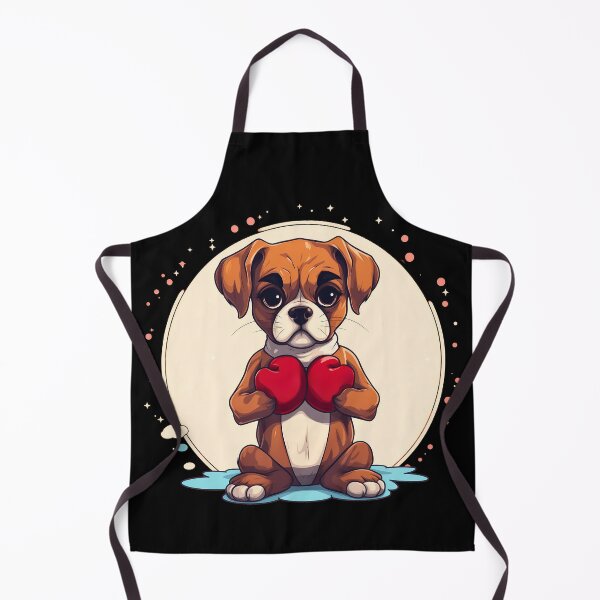 Item preview, Funny boxer dog breed with boxing gloves illustration designed and sold by NBSStore.