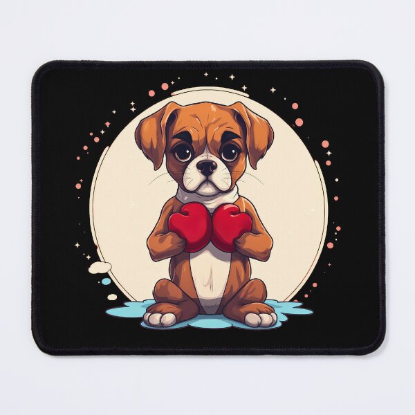 Item preview, Funny boxer dog breed with boxing gloves illustration designed and sold by NBSStore.