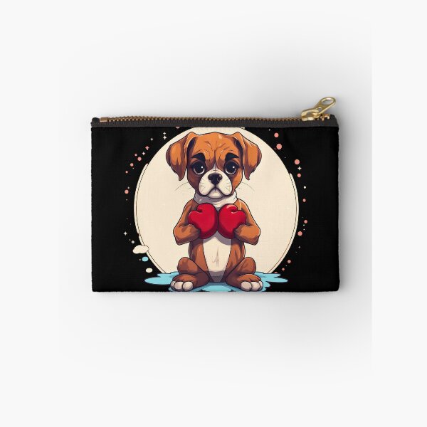 Item preview, Funny boxer dog breed with boxing gloves illustration designed and sold by NBSStore.