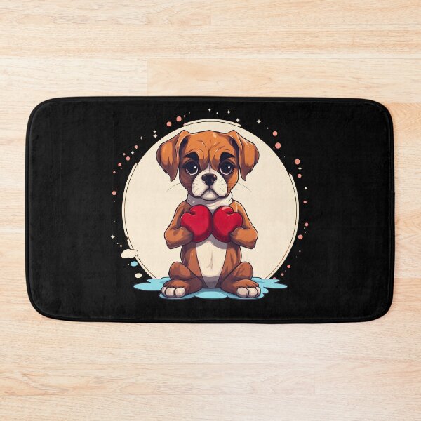 Item preview, Funny boxer dog breed with boxing gloves illustration designed and sold by NBSStore.