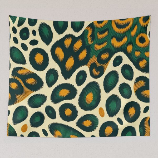 Item preview, Game Day Spirit: Green and Yellow Spot Pattern designed and sold by cybercanvasmuse.