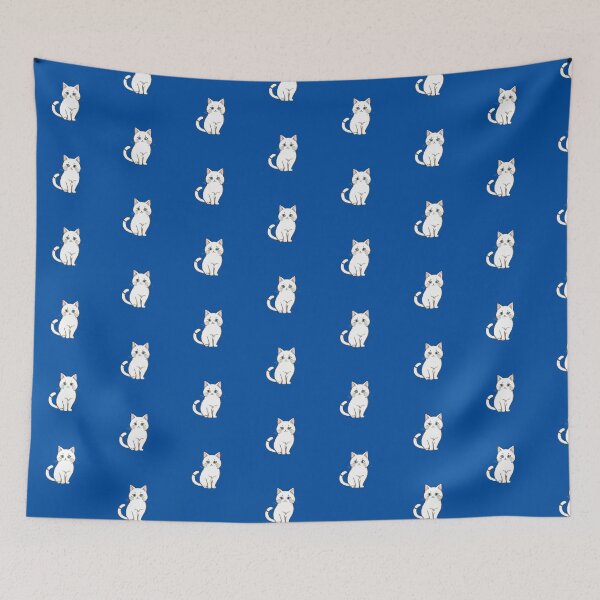Item preview, A cute cat │blue designed and sold by WshopTy.