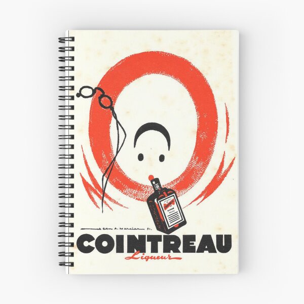 Item preview, Vintage poster Cointreau liqueur drawing - Angers retro digestive designed and sold by Studio RTN.