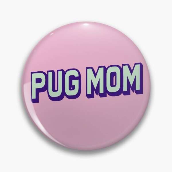 Item preview, Pug Mom Retro Beach Bubble Gum Gift  designed and sold by Guarddogdrive.