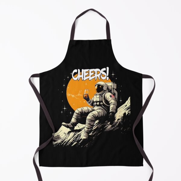 Item preview, Celestial Cheers: Astronaut Sipping Beer on the Moon designed and sold by kyshaspace.