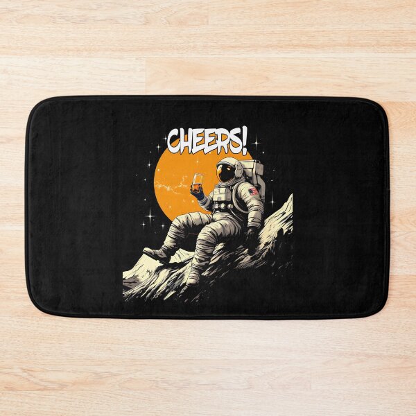 Item preview, Celestial Cheers: Astronaut Sipping Beer on the Moon designed and sold by kyshaspace.