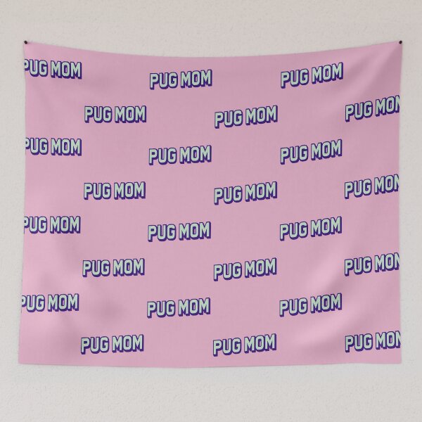 Item preview, Pug Mom Retro Beach Bubble Gum Gift  designed and sold by Guarddogdrive.