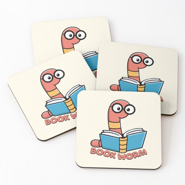 Item preview, Book Worm! Cute Worm Cartoon designed and sold by PMCreative.