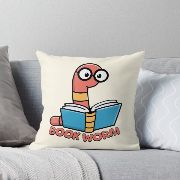 Item preview, Book Worm! Cute Worm Cartoon designed and sold by PMCreative.
