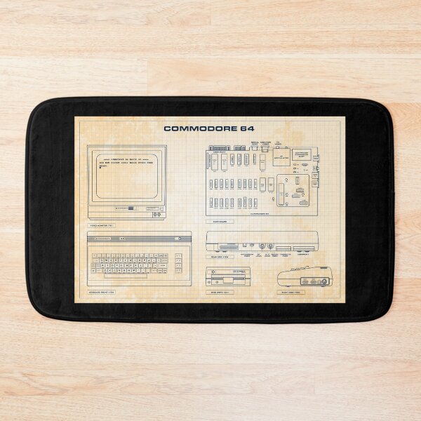 Item preview, Commodore 64 (Old Blue Grid) designed and sold by BGALAXY.