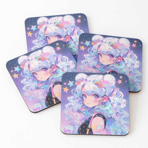 Item preview, Kawaii Pastel Blue Cosmic Anime Girl designed and sold by bubblegoth.