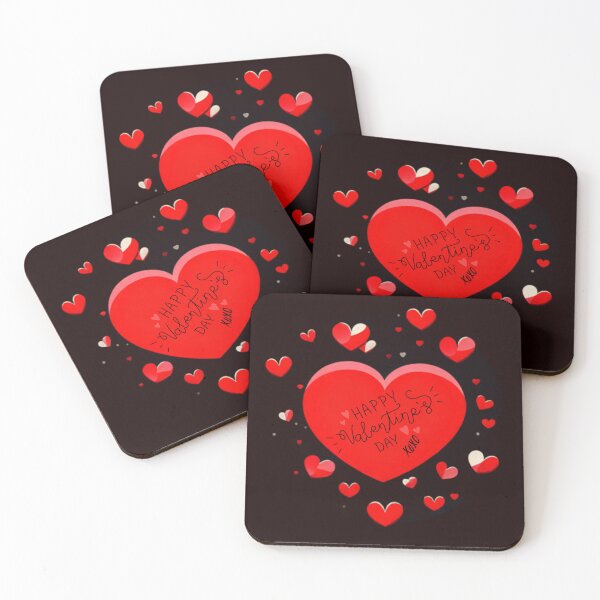 Item preview, Happy Valentine's Day Xoxo Red hearts designed and sold by vuslatmedia.