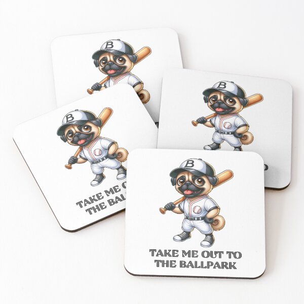 Item preview, Regalos para amantes de los Pug y fanáticos del béisbol designed and sold by Amigo Creations.