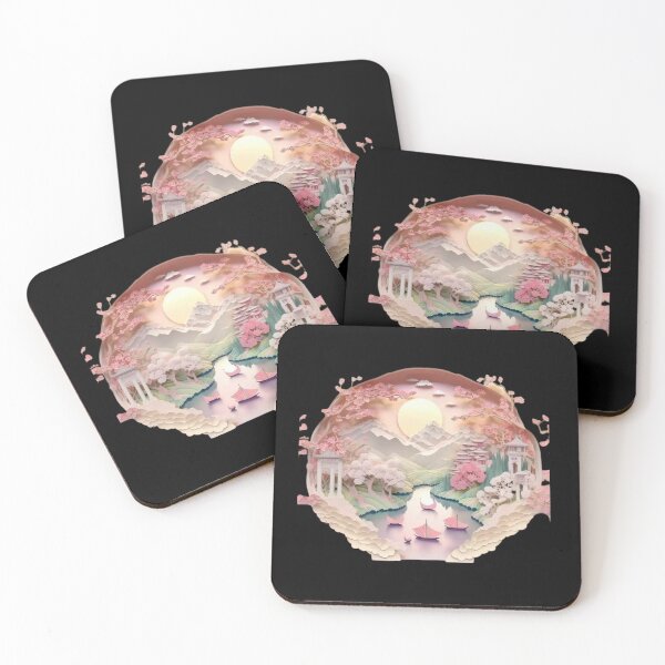 Item preview, 3D Landscape River Japan Antique designed and sold by JAPANISTICstore.